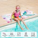 1 x RAW Customer Returns WERNNSAI Mermaid Beach Towel for Kids - 76 x 150 cm Microfiber Sand Free Towels for Boys Bath Pool Camping Travel Quick Drying Ultra Absorbent Super Soft Beach Blanket Bath Towel - RRP €16.99