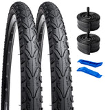 1 x RAW Customer Returns YunSCM 2-Pack Foldable 26 Inch Tire 26x1.75 Coat 47-559 Plus 2-Pack 26 Inch Tube AV32mm Valve Compatible 26x1.75 Bicycle Tire and Tube - RRP €55.89