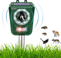 1 x RAW Customer Returns RichYa Outdoor Cat Repellent Cat Repellent Ultrasonic Solar Charging USB Charging Cat Garden for Yard Farm Fields - RRP €26.4