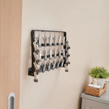 2 x Brand New Gudetap Sock Drying Rack, Wall Mounted Clothes Drying Rack with 26 Clips, Foldable Clip Hanger, Drop Hanger, Underwear Hanger with Clips for Socks, Bras, Lingerie, Scarf, Gun Gray - RRP €40.8