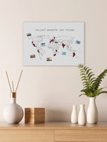 1 x RAW Customer Returns World map travel memory collect moments - travel world map to color in, world map to pin - sustainable handmade in Germany, world map to scratch off - is out - size 60x40cm - RRP €25.2