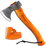 1 x RAW Customer Returns NedFoss Hippo Axe Wood Splitting, 33cm High Carbon Steel Survival Axe with Sheath, Sharp Bushcraft Hatchet Weight 780g, Splitting Axe, Universal Axe, Viking Hand Axe for Camping Gardening - RRP €50.39