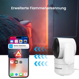 1 x RAW Customer Returns AMOROM WiFi Indoor Surveillance Camera 360 , 1080p Camera Surveillance with Night Vision, 2-Way Audio, Motion Detection, Voice Control, Works with Alexa, 2.4G WiFi, 2 Pack - RRP €50.41