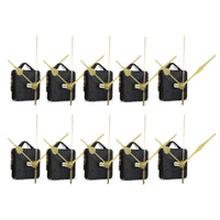 1 x RAW Customer Returns Micvtve 10pcs Series DIY Clockwork Quiet Pin Hand Wall Clock Quartz Mechanism Movement Tool Repair Part Clock - RRP €30.0