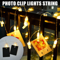 1 x RAW Customer Returns Vivibel 5M 40LED photo clips fairy lights for room decoration clip pictures fairy lights picture frame decoration for living room indoor house wedding bedroom - RRP €11.09