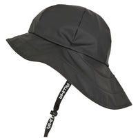 1 x RAW Customer Returns AWHA S dwester rain hat black unisex - waterproof hat with wide brim and ear flaps - RRP €20.16