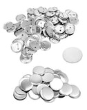 1 x RAW Customer Returns QWORK Set of 100 Personalized Metal Badges - 58 mm - RRP €20.16