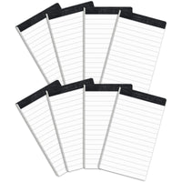 1 x Brand New Nichela A7 Notepad Pack of 8 Small Notepads 7mm Line Spacing Small Notepad with 30 Sheets per Pad College Ruled White Lined Paper Notebook - RRP €12.42