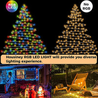 10 x Brand New LED Fairy Lights Music Sync Addressable IC Dimmable Bluetooth APP and Remote Control String Lights for Room Balcony Garden Wedding Christmas Indoor and Outdoor Decorations,10M Outdoor Use - RRP €228.0