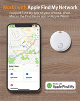 1 x RAW Customer Returns Reyke Smart Tag, Air Tracker compatibile con Apple Find My solo iOS , trova oggetti per gatti, chiavi, bagagli, valigie, portafogli, impermeabile IP67,4 pezzo - RRP €39.99