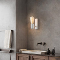 1 x RAW Customer Returns Lightess wall light indoor white retro wall lamp E27 swiveling vintage wall spotlight wall spot rustic industrial lamp industrial wall lighting for living room bedroom dining room children s room - RRP €18.58