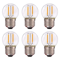 1 x RAW Customer Returns Grensk Century Light - AC DC 12V - 24V LED Low Voltage, G40 Edison LED Filament Mini Globe Light Bulb, 1W Equivalent to 10 Watt Incandescent Bulb - E27 Screw Base Warm White 2700K Not Dimmable -6Pack - RRP €16.8