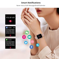 1 x RAW Customer Returns Smartwatch, fitness tracker 1.3 HD full touch screen, women s men s watch for Android IOS, IP68 fitness watch with heart rate monitor, sleep monitor, stopwatch, music control, sports watch, activity tracker, rose - RRP €34.27