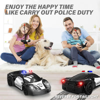 4 x RAW Customer Returns Muakiz Remote Control Car from 3 4 5 6 7 8 Years RC Cars Toy Police Car with Remote Control for Boys Girls Gift Children s Toy with Rechargeable Battery Police Light - RRP €98.32