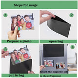 1 x RAW Customer Returns Topspitgo Picture Frame Black 5 Pieces Magnetic Photo Pockets 10 x 15 cm Refrigerator Magnetic Frame Self-Adhesive Photo Gifts Make Your Own Personalized Photo Frame Photo Sleeves for Photos Postcards - RRP €8.98