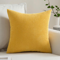 1 x RAW Customer Returns MIULEE Set of 2 Cushion Covers Decorative Pillows Grainy Decorative Pillowcase Cushion Cover Sofa Cushion Decorative Cover Soft Decorative Pillow Cushion for Living Room Bedroom 50 x 50 cm Olive Yellow - RRP €19.49