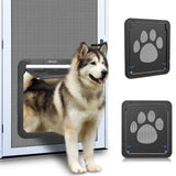 1 x RAW Customer Returns Ownpets dog flap, magnetic dog door with automatic lockable fly screen, pet flap black, for dogs and cats, interior dimensions 36x30.5x1.25, large - RRP €40.33