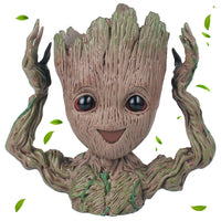 1 x RAW Customer Returns thematys Baby Groot flowerpot 15x19.5x8cm - Authentic toy figure from film classics, action figure for fans, pen holder gift idea - Versatile decoration for garden, desk aquarium - RRP €18.14