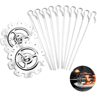 1 x RAW Customer Returns BuyWeek BBQ Grill Rotisserie Skewers, Stainless Steel Grill Skewers BBQ Grill Rotating Skewer BBQ Roaster Grill Rack Kebab Maker - RRP €18.72