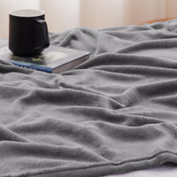 1 x RAW Customer Returns WAVVE Cuddly Blanket Fluffy Blanket Fleece Blanket - Sofa Blanket 230x270 cm Living Blanket Couch Blanket, Grey Blanket Sofa Light, Large Blanket Huge Sofa Throw Soft - RRP €30.99