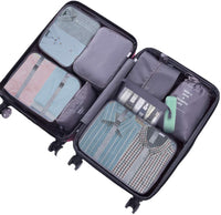 2 x Brand New QIZENME Suitcase Organizer Suitcase Organizer 9 Pieces Latest Travel Organizer Set Packing Cubes for Travel Perfect Storage Travel Luggage Organizer for Clothes, Cosmetics, Shoes, Underwear - RRP €47.98