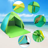 1 x RAW Customer Returns FBSPORT Beach Shelter Pop Up Beach Tent with UV Protection Windbreak and Zippered Door Portable Beach Tent for 2-3 Persons Family Baby Children Beach Tent for Outdoor Camping Garden - RRP €32.99