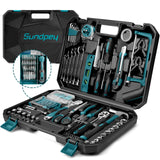 1 x RAW Customer Returns Sundpey tool box 257 pieces, portable, hammer, tool case, complete tool - RRP €89.99