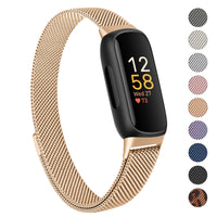 1 x RAW Customer Returns Oumida Bracelet Compatible with Fitbit Inspire 3 Bracelet for Women Men, Premium Stainless Steel Metal Replacement Bracelet with Strong Magnet Watch Straps for Fitbit Inspire 3, Rose Gold - RRP €10.07