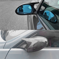 1 x RAW Customer Returns 1 Pair Car Wing Mirror Covers, Rearview Mirror Cover, Side Mirror Housing M3 Style Replacement for B-MW E81 E87 E90 E91 E92 E93 Carbon Fiber . - RRP €50.41