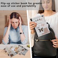 1 x Brand New TIESOME 200 pieces vintage scrapbooking sticker set, scrapbook stickers for DIY scrapbook accessories, photo album, diary, photo book, notebook, journal, calendar, design yourself - RRP €20.4