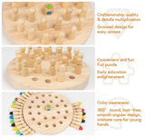 1 x RAW Customer Returns Memory Chess Wooden Children s Memory Chess Educational Toy Educational Toy Promotes Memory and ConcentrationDouble-sided 2 in 1 memory chess set - RRP €15.79