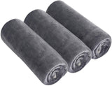 1 x RAW Customer Returns BW HM Fitness Towel Sports Towel Gym Towel 40x80cm Set of 3 Grey - RRP €16.99