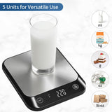 1 x RAW Customer Returns Vitafit 10KG digital kitchen scales with LED display and tare function, focus scale since 2001, digital scales with liquid measurement, high precision up to 1g, black - RRP €13.99