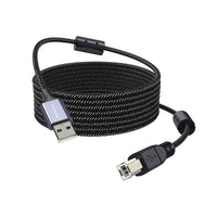 1 x RAW Customer Returns MOSWAG Printer Cable 32.8ft 10m USB Type A to Type B Durable USB Printer Cable High Speed Printer Cable for HP, Canon, Dell, Epson, Lexmark, Xerox, Brother, Samsung and more - RRP €17.99