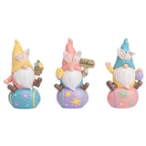 1 x Brand New VALERY MADELYN 3 pieces garden gnomes Easter eggs for Easter decoration, Mother s Day gift, garden decoration figures with welcome sign for spring decoration, table decoration, Easter gifts, 14 cm, pink blue - RRP €20.16