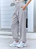 1 x RAW Customer Returns Saodimallsu jogging bottoms for women, casual long sweatpants, casual loose leisure trousers with pockets, gray large - RRP €37.3