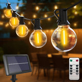 1 x RAW Customer Returns btfarm Solar Fairy Lights Outdoor Dimmable, 23M 30 3 G40 LED Fairy Lights Outdoor Bulbs Solar with Remote Control 4 Modes Waterproof Solar Fairy Lights Outdoor for Garden Balcony Party Wedding Decoration - RRP €59.0