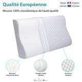 1 x RAW Customer Returns Lazy Bear Home Ergonomic Cervical Pillow Memory Pillow Painful Cervicals French brand, Made in EU OEKO-TEX certified 60x35x9 11cm Cervical  - RRP €44.99