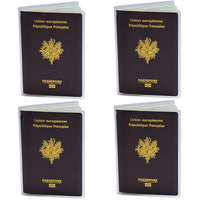 1 x RAW Customer Returns Passport Cover, Plastic, Recyclable, Clear, Standard, X4 - RRP €32.4