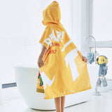 1 x RAW Customer Returns KAKU NANU Bath Towels Bath Towel Children, Exquisite Pattern Bathrobe Bath Poncho Bath Poncho Children Boys Girls Cute Towel with Hood for Children Boys Girls - RRP €21.55