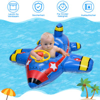 1 x RAW Customer Returns Herefun baby swimming ring, inflatable baby swimming aid with 2 water pistols, children s swimming trainer, baby airplane swimming seat, baby swimming ring, children s boat swimming ring for toddlers from 1-6 years - RRP €32.99