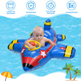 1 x RAW Customer Returns Herefun baby swimming ring, inflatable baby swimming aid with 2 water pistols, children s swimming trainer, baby airplane swimming seat, baby swimming ring, children s boat swimming ring for toddlers from 1-6 years - RRP €32.99