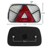 1 x RAW Customer Returns AOHEWEI Trailer Tail Lights Kit 12V 24V Waterproof Indicator Brake Tail Light Reverse Fog Reflector Light with 2pcs 30cm Long 6 Core Cable for Truck Caravan Lorry Van Tractor - RRP €69.99