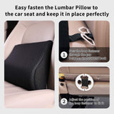 1 x RAW Customer Returns Livtribe Car Lumbar Cushion, Memory Foam Lumbar Support Cushion, Ergonomic Back Cushion for Car Seats, Office Chair, Wheelchair Black  - RRP €27.22