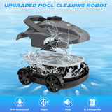 1 x RAW Customer Returns Seblub Pool Robot, 130 Minutes Cleaning, Bottom Brush, Automatic Cleaner for Above Ground Pools Up to 80  - RRP €184.42