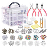 1 x RAW Customer Returns HOTOOLME Jewelry Craft Kit Jewelry Making Kit with Jewelry Pliers, Beading Wire, Jewelry Beads for Repairing Jewelry, Necklace, Earrings, Bracelets, Gift for Girls, Women - RRP €30.24