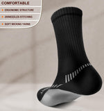 1 x RAW Customer Returns BULLIANT Men s Socks 6 Pairs, Compressive Sports Anti-Blister Socks Hiking Football Stockings, Breathable with Fully Padded Sole 6 Pairs-Black2643-43-46  - RRP €18.99