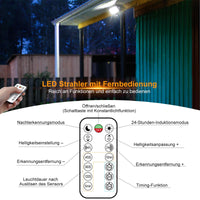 1 x RAW Customer Returns MEIKEE 60W LED spotlight with motion detector outdoor remote control 5200LM super bright 6500K cold white LED floodlight IP66 waterproof timing function brightness adjustable spotlight for garden garage yard - RRP €20.16