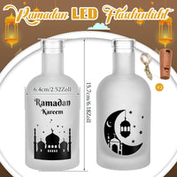 5 x Brand New BBTO 2 Pieces Ramadan Kareem Bottle Lights LED Bottle Light with String Light Decorative Bottle Light with Star Moon Pattern for Eid Mubarak Muslim Party Decoration - RRP €96.0