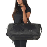 1 x RAW Customer Returns lamaki Holdall Black Edition 2-in-1 Travel Bag, Convertible into a Backpack 45-50 Liters Lightweight Multifunctional with Shoe Compartment Unisex, Robust, Functional, Extendable - RRP €40.33